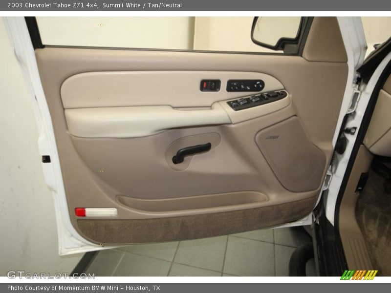 Summit White / Tan/Neutral 2003 Chevrolet Tahoe Z71 4x4