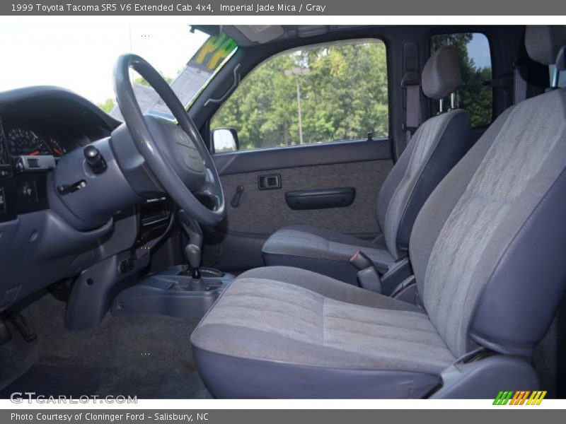 Imperial Jade Mica / Gray 1999 Toyota Tacoma SR5 V6 Extended Cab 4x4