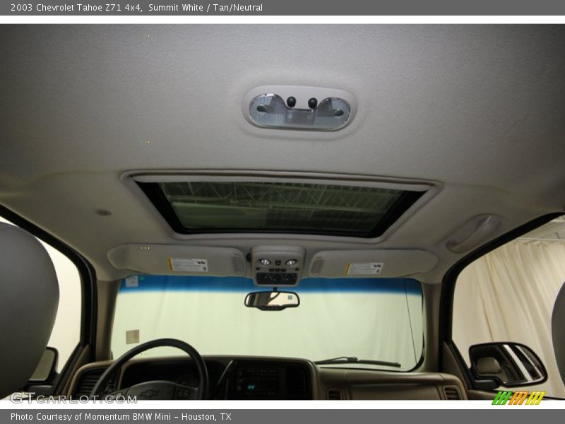 Summit White / Tan/Neutral 2003 Chevrolet Tahoe Z71 4x4