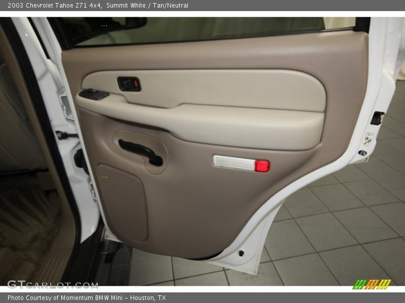 Summit White / Tan/Neutral 2003 Chevrolet Tahoe Z71 4x4