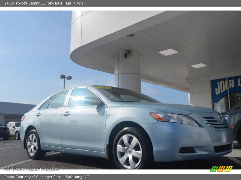 Sky Blue Pearl / Ash 2008 Toyota Camry LE