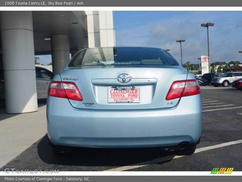 Sky Blue Pearl / Ash 2008 Toyota Camry LE