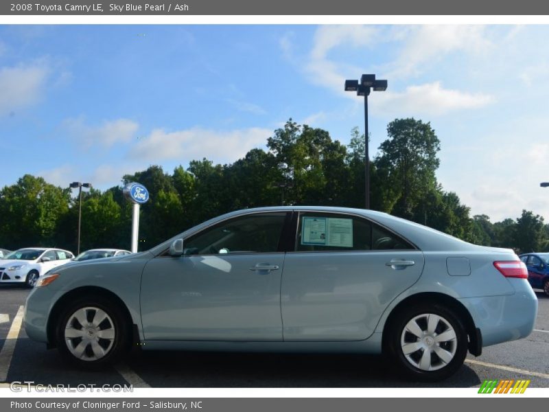 Sky Blue Pearl / Ash 2008 Toyota Camry LE
