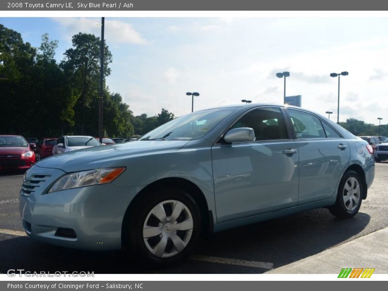 Sky Blue Pearl / Ash 2008 Toyota Camry LE