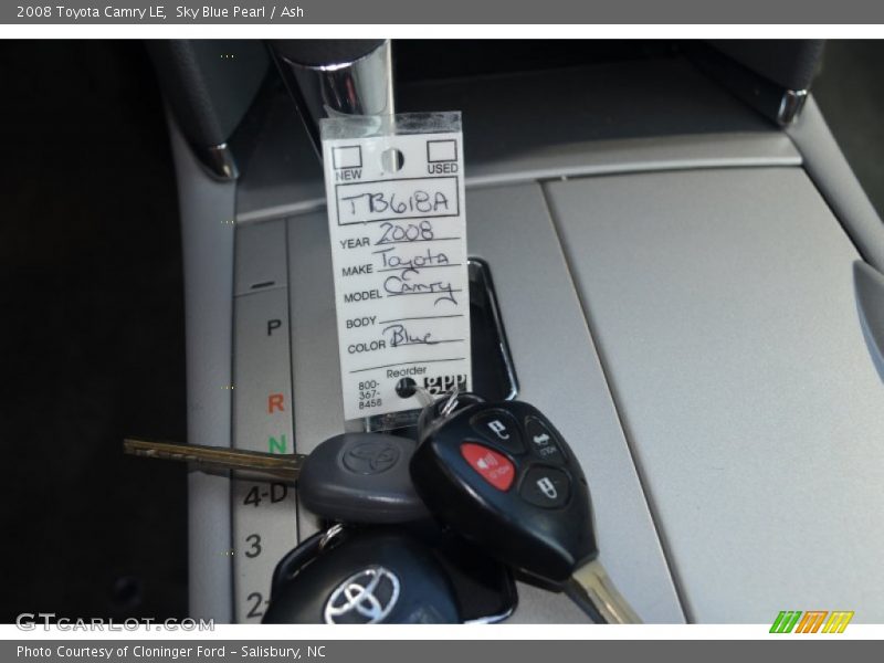 Sky Blue Pearl / Ash 2008 Toyota Camry LE