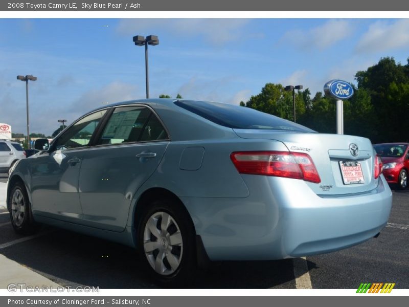 Sky Blue Pearl / Ash 2008 Toyota Camry LE