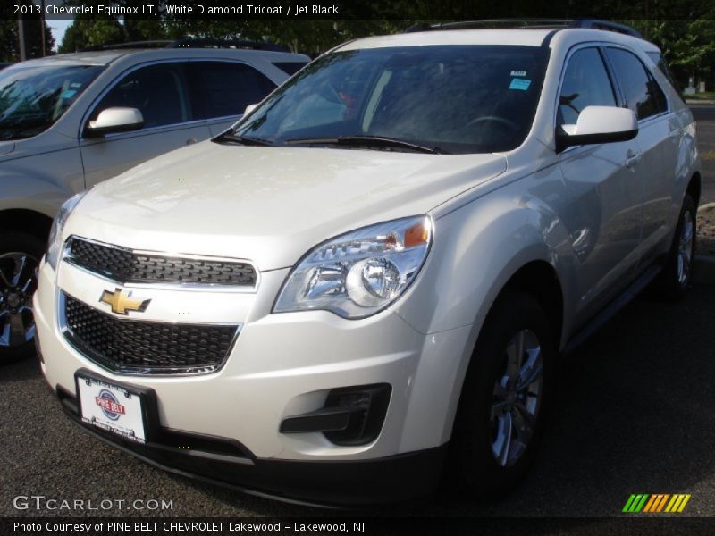 White Diamond Tricoat / Jet Black 2013 Chevrolet Equinox LT