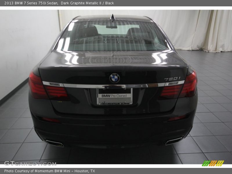 Dark Graphite Metallic II / Black 2013 BMW 7 Series 750i Sedan