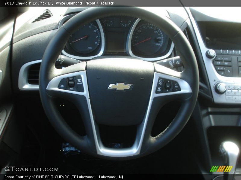 White Diamond Tricoat / Jet Black 2013 Chevrolet Equinox LT