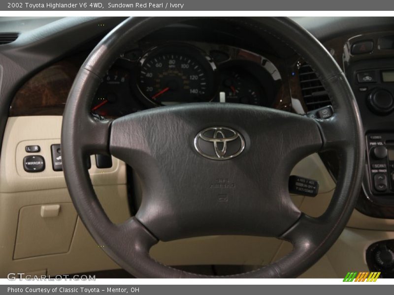 Sundown Red Pearl / Ivory 2002 Toyota Highlander V6 4WD