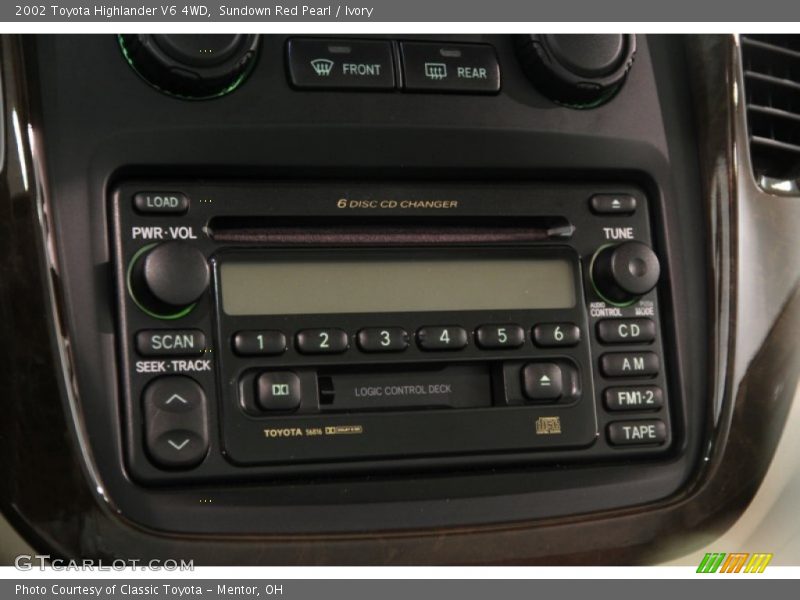 Sundown Red Pearl / Ivory 2002 Toyota Highlander V6 4WD