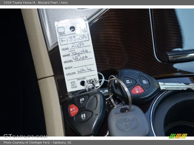 Blizzard Pearl / Ivory 2009 Toyota Venza I4