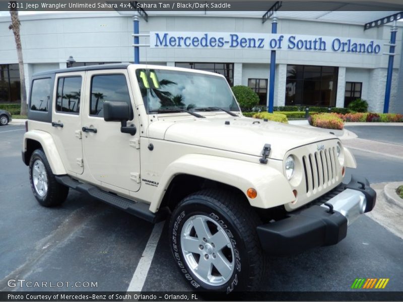Sahara Tan / Black/Dark Saddle 2011 Jeep Wrangler Unlimited Sahara 4x4