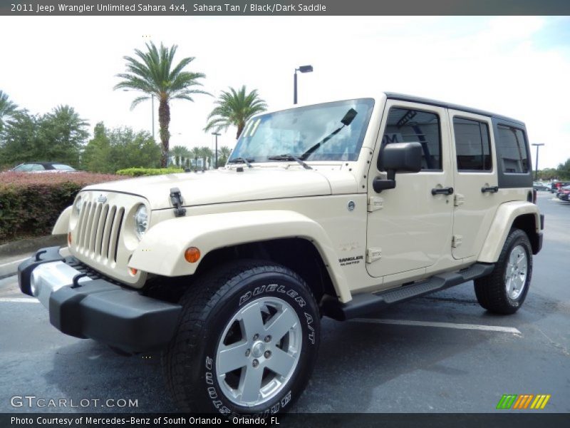 Front 3/4 View of 2011 Wrangler Unlimited Sahara 4x4