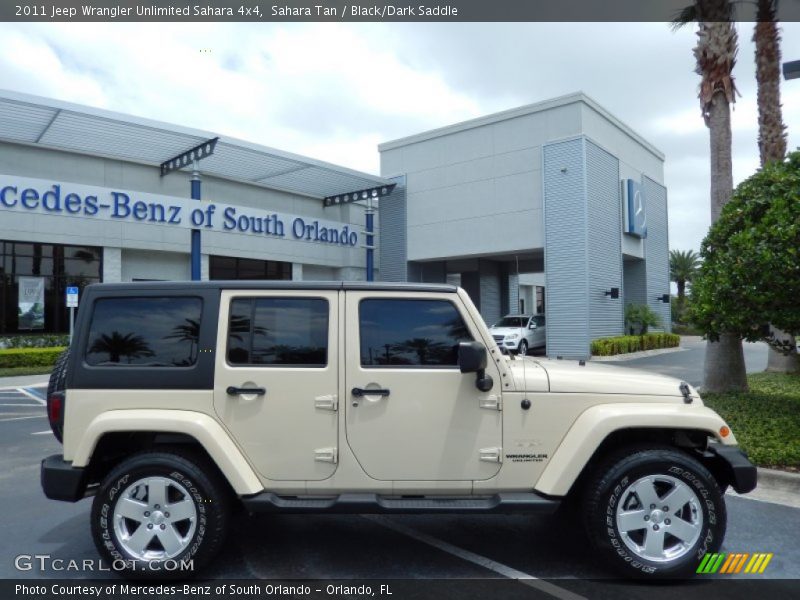 Sahara Tan / Black/Dark Saddle 2011 Jeep Wrangler Unlimited Sahara 4x4
