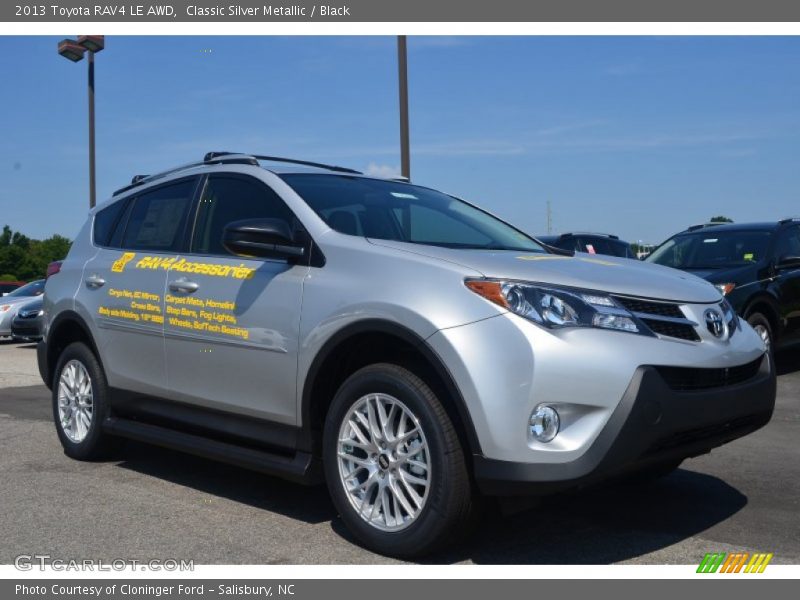 Classic Silver Metallic / Black 2013 Toyota RAV4 LE AWD