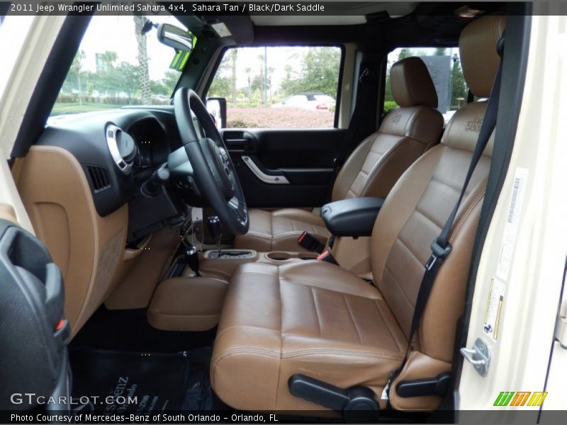  2011 Wrangler Unlimited Sahara 4x4 Black/Dark Saddle Interior