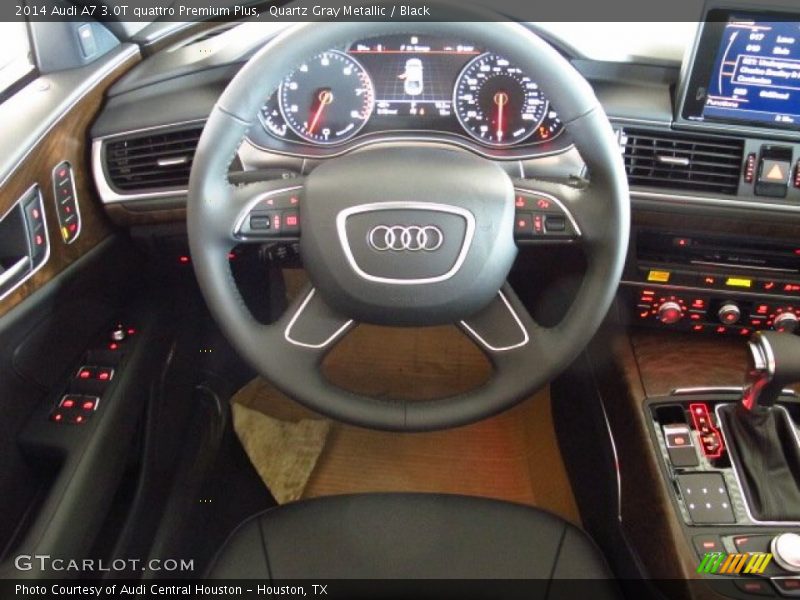 Quartz Gray Metallic / Black 2014 Audi A7 3.0T quattro Premium Plus