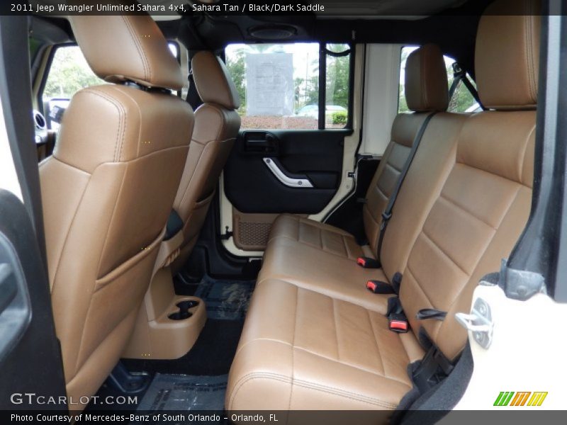 Rear Seat of 2011 Wrangler Unlimited Sahara 4x4