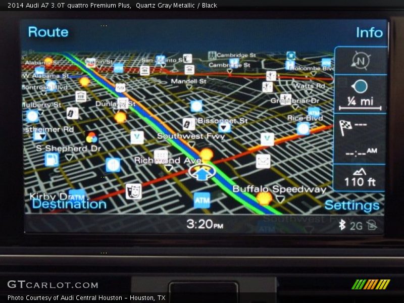 Quartz Gray Metallic / Black 2014 Audi A7 3.0T quattro Premium Plus