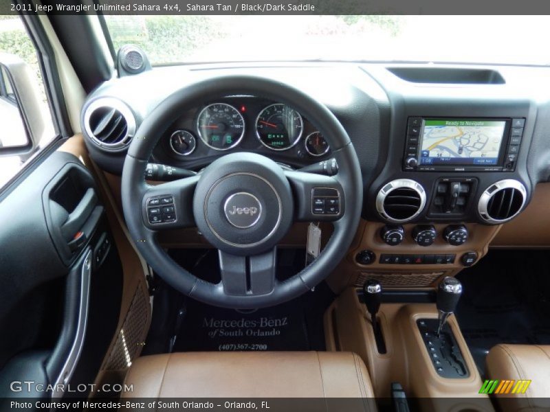 Dashboard of 2011 Wrangler Unlimited Sahara 4x4