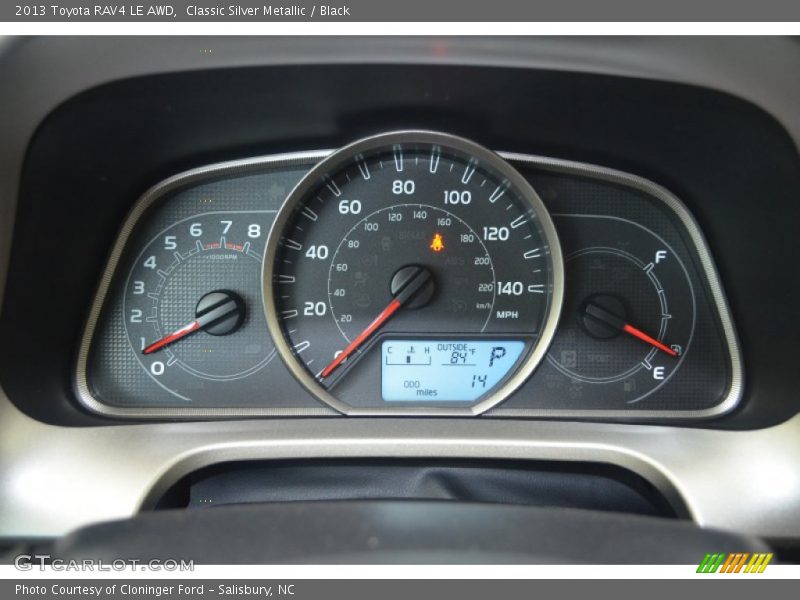 Classic Silver Metallic / Black 2013 Toyota RAV4 LE AWD