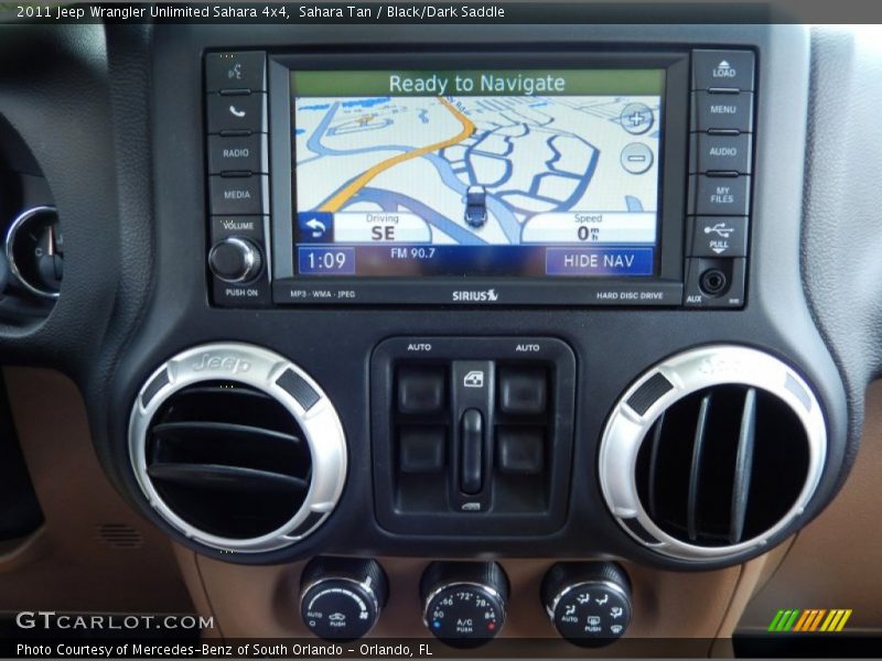 Navigation of 2011 Wrangler Unlimited Sahara 4x4