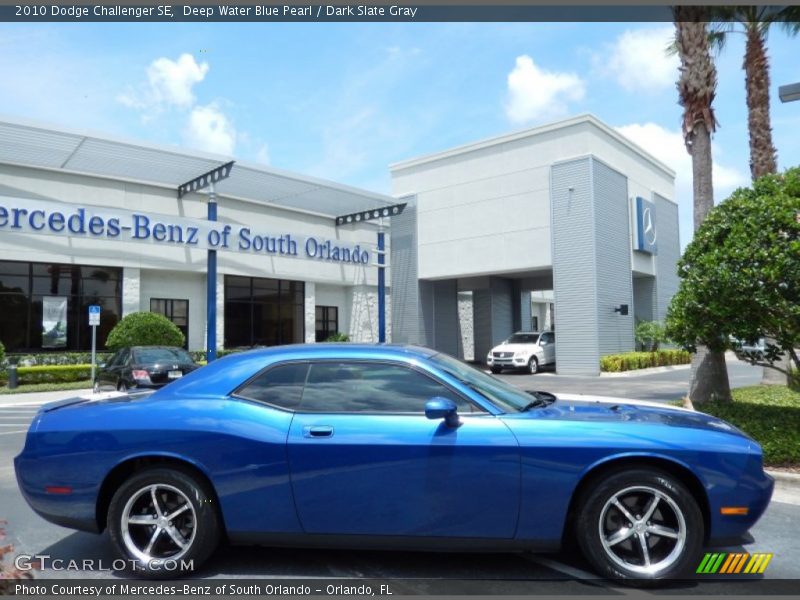 Deep Water Blue Pearl / Dark Slate Gray 2010 Dodge Challenger SE