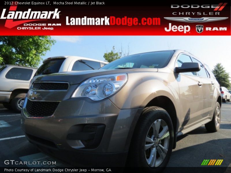 Mocha Steel Metallic / Jet Black 2012 Chevrolet Equinox LT