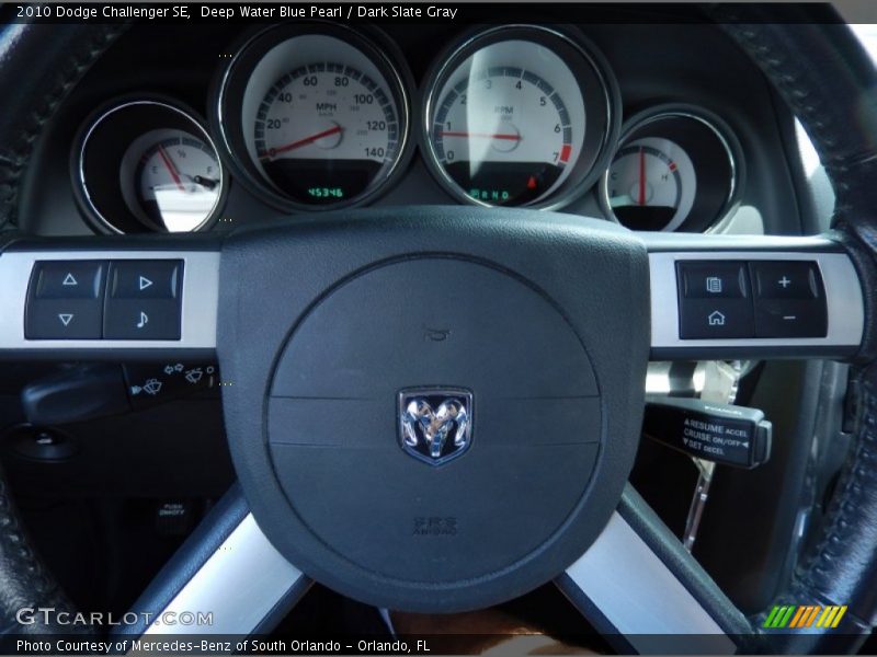 Deep Water Blue Pearl / Dark Slate Gray 2010 Dodge Challenger SE