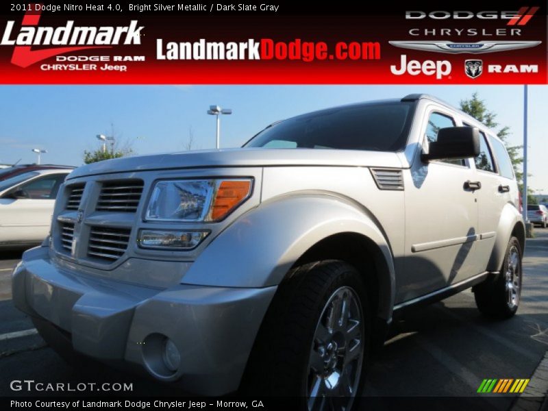 Bright Silver Metallic / Dark Slate Gray 2011 Dodge Nitro Heat 4.0