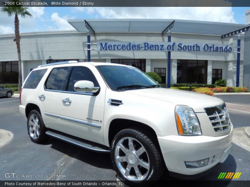 White Diamond / Ebony 2008 Cadillac Escalade