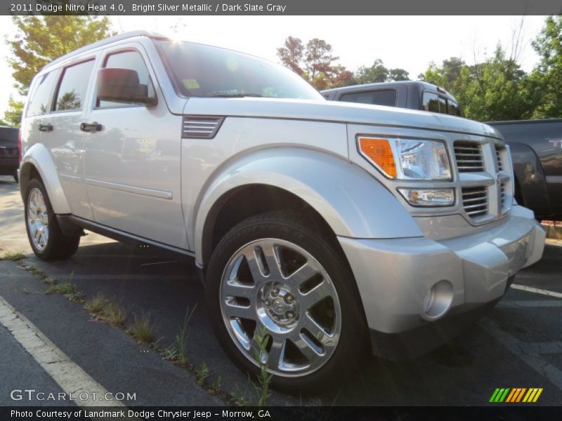 Bright Silver Metallic / Dark Slate Gray 2011 Dodge Nitro Heat 4.0