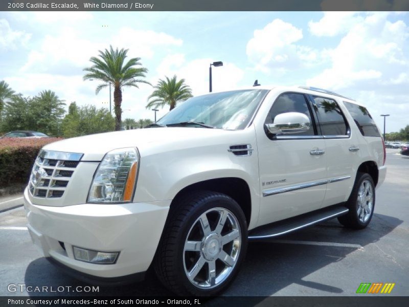 White Diamond / Ebony 2008 Cadillac Escalade