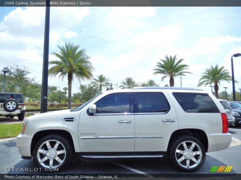 White Diamond / Ebony 2008 Cadillac Escalade