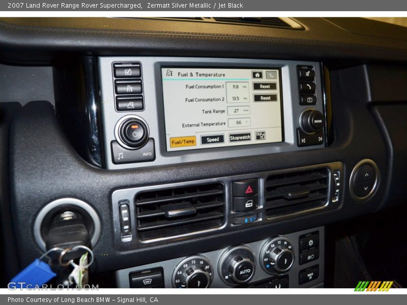 Controls of 2007 Range Rover Supercharged