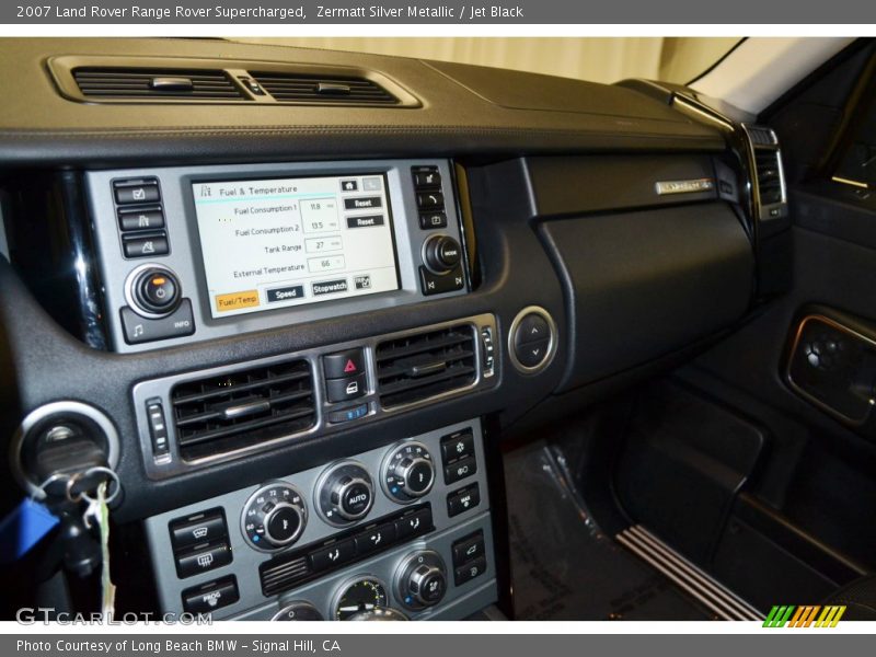 Zermatt Silver Metallic / Jet Black 2007 Land Rover Range Rover Supercharged