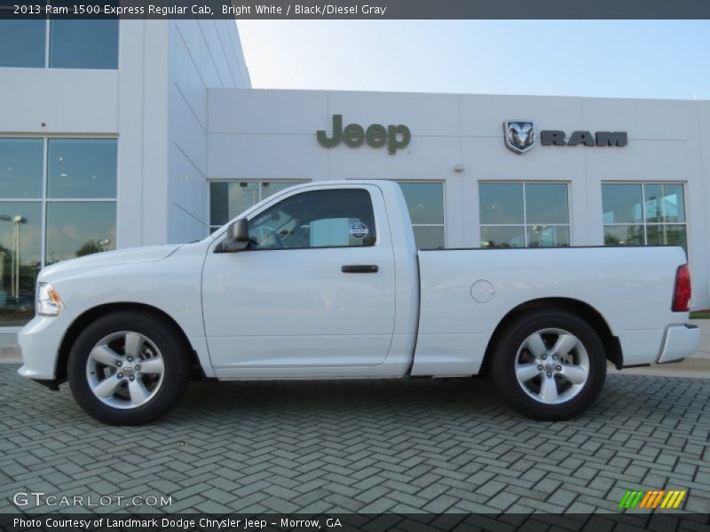 Bright White / Black/Diesel Gray 2013 Ram 1500 Express Regular Cab