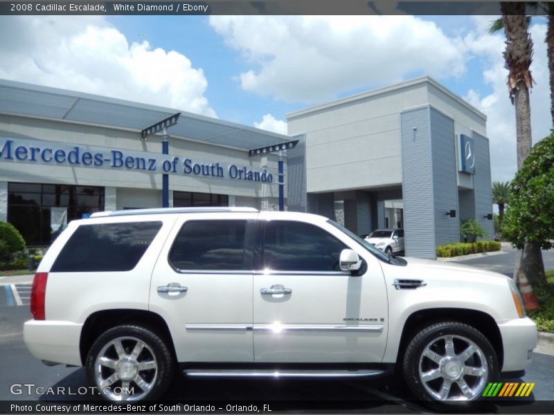 White Diamond / Ebony 2008 Cadillac Escalade