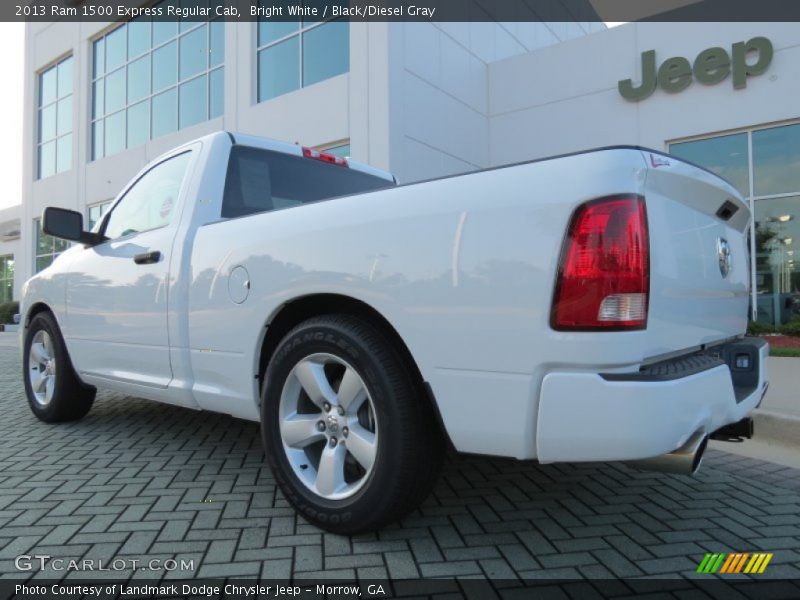 Bright White / Black/Diesel Gray 2013 Ram 1500 Express Regular Cab