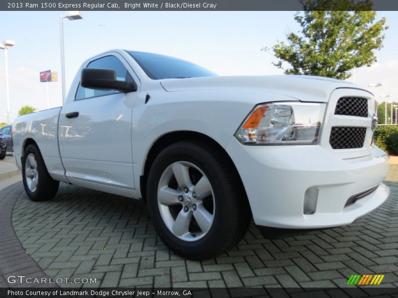 Bright White / Black/Diesel Gray 2013 Ram 1500 Express Regular Cab