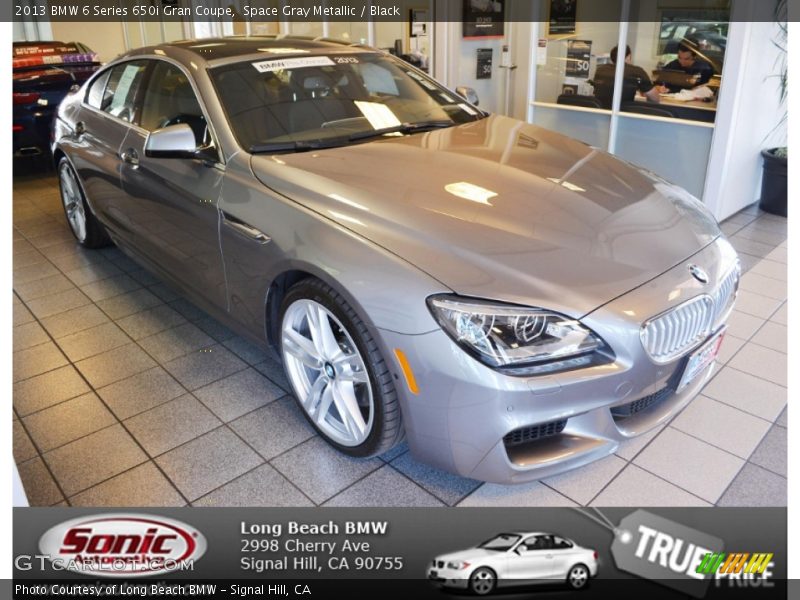 Space Gray Metallic / Black 2013 BMW 6 Series 650i Gran Coupe