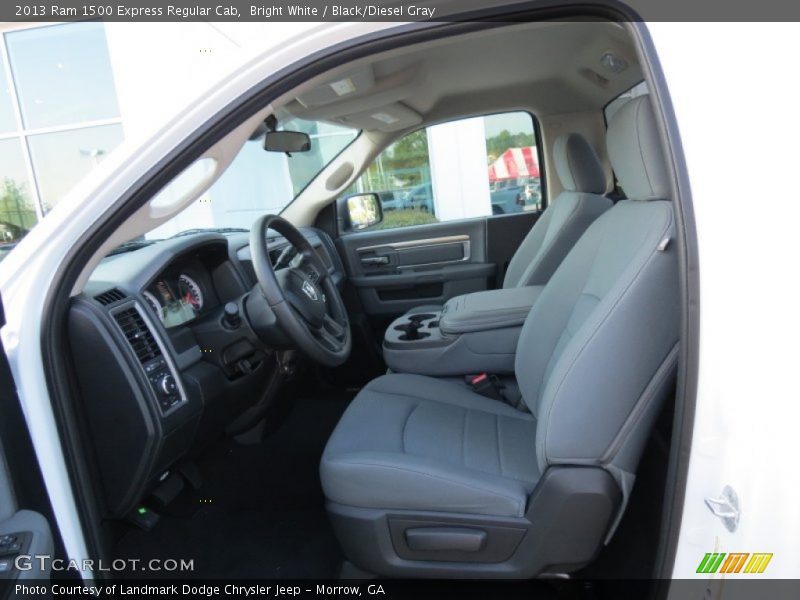 Bright White / Black/Diesel Gray 2013 Ram 1500 Express Regular Cab