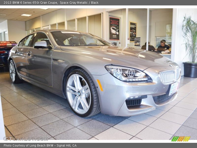 Space Gray Metallic / Black 2013 BMW 6 Series 650i Gran Coupe