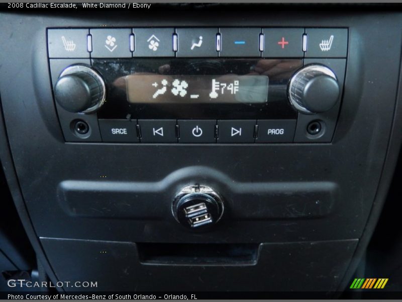 White Diamond / Ebony 2008 Cadillac Escalade