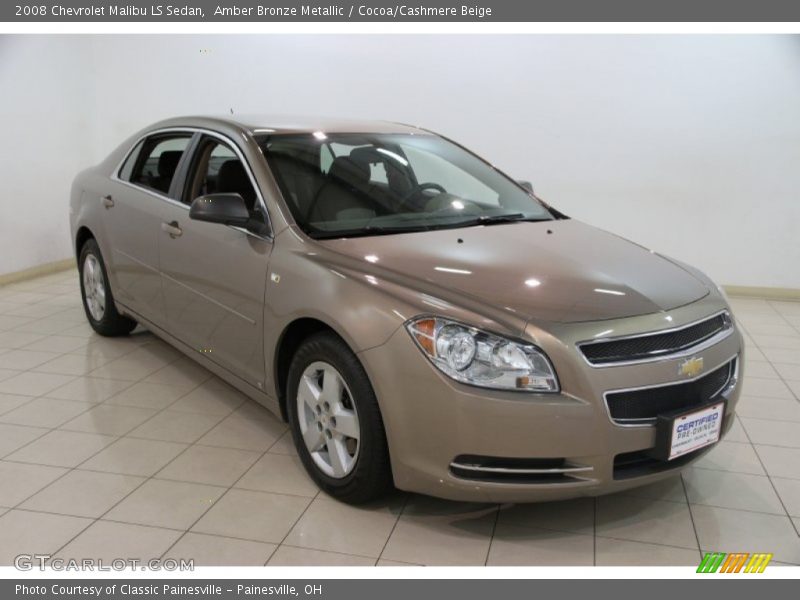 Amber Bronze Metallic / Cocoa/Cashmere Beige 2008 Chevrolet Malibu LS Sedan