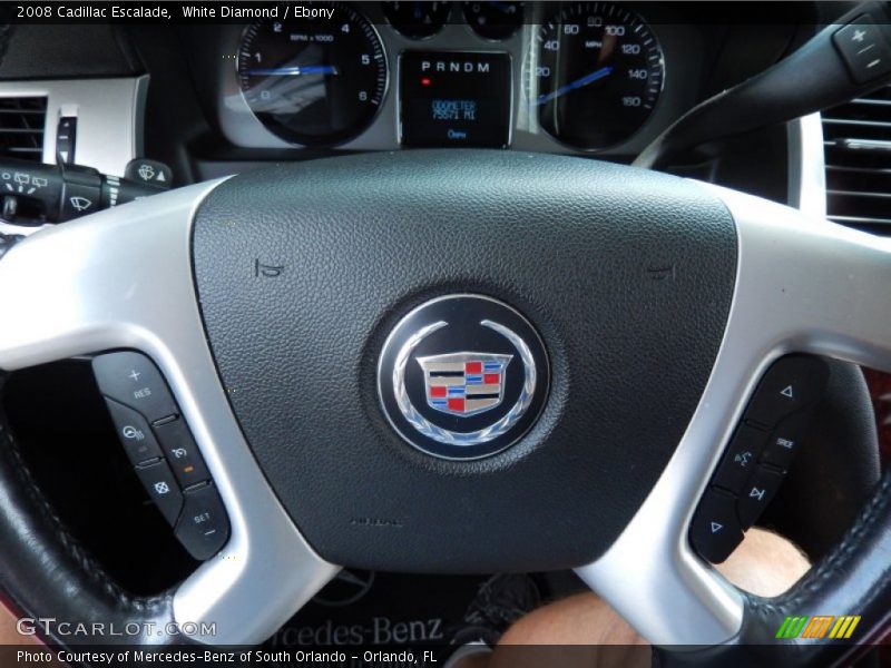 White Diamond / Ebony 2008 Cadillac Escalade
