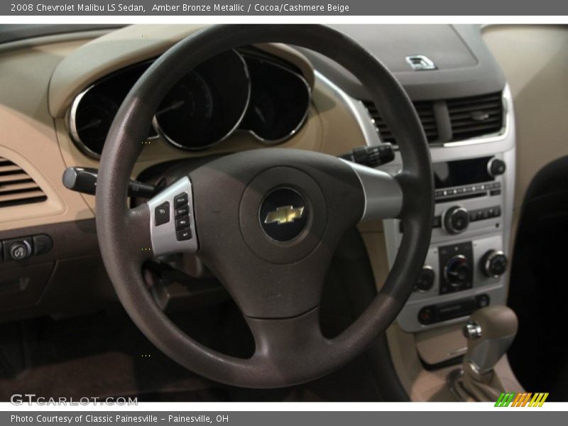 Amber Bronze Metallic / Cocoa/Cashmere Beige 2008 Chevrolet Malibu LS Sedan