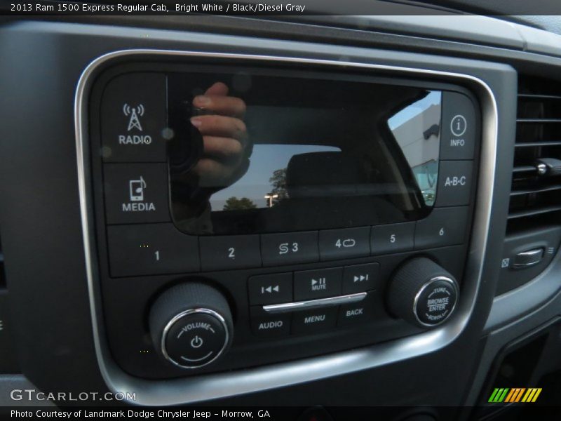 Bright White / Black/Diesel Gray 2013 Ram 1500 Express Regular Cab