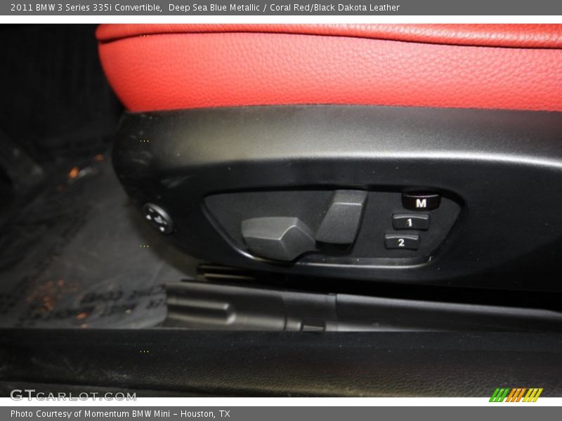 Deep Sea Blue Metallic / Coral Red/Black Dakota Leather 2011 BMW 3 Series 335i Convertible